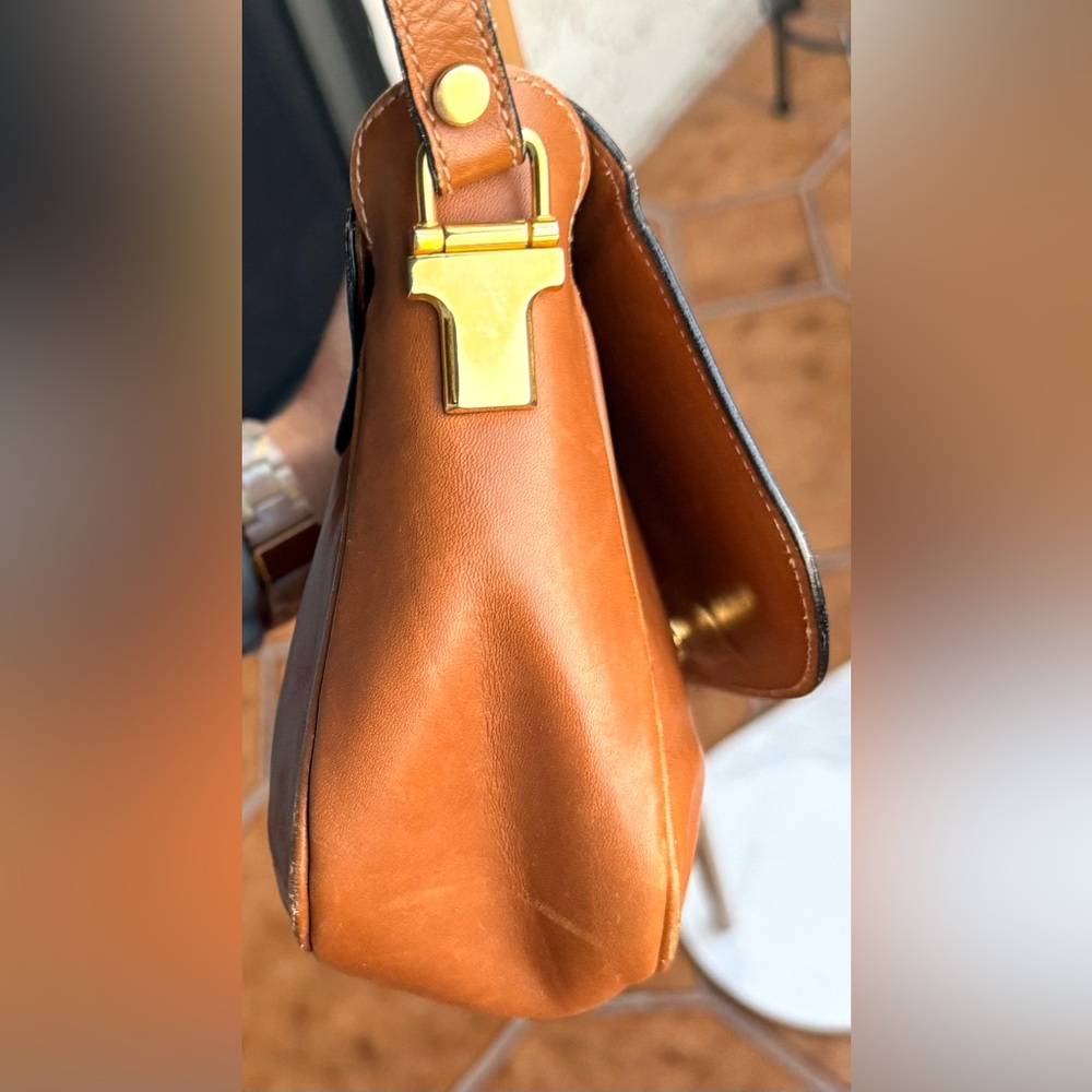 BALLY Brown Leather Crossbody Bag - Picture 5 of 15